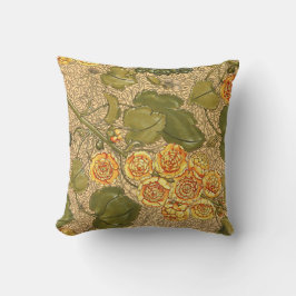 Almofada Travesseiro decorativo de Flores Amarelas Anticas