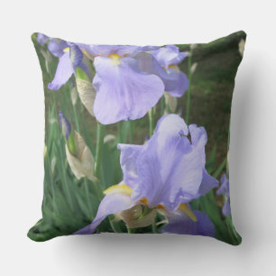 Almofada Travesseiro decorativo de Flores do Blue Mauve Iri