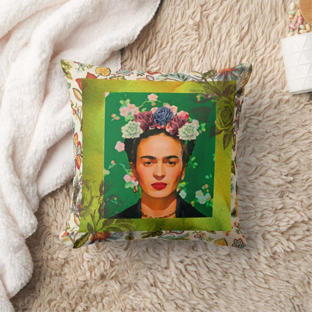 Almofada Travesseiro decorativo de Flores Frida (Cobertor)