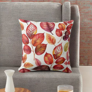 Almofada Travesseiro decorativo de Folhas de Laranja e Vibr