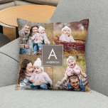 Almofada Travesseiro decorativo de Fotografias Personalizad<br><div class="desc">Disponível em várias cores! Cor personalizada disponível mediante pedido. Projetado por Berry Berry Sweet {www.berryberrysweet.com}</div>