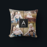 Almofada Travesseiro decorativo de Fotografias Personalizad<br><div class="desc">A cor de fundo pode ser personalizada online (para qualquer cor!). Projetado por Berry Berry Sweet {www.berryberrysweet.com}</div>