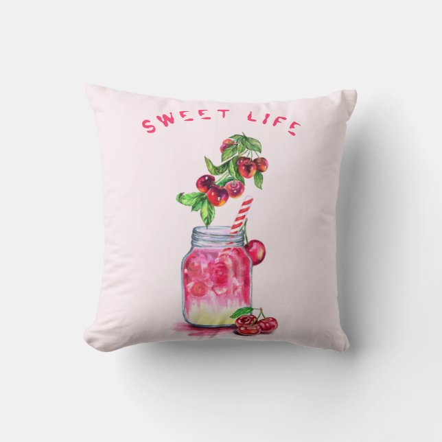 Almofada Travesseiro decorativo de Frutas Legal de Sumo de  (Frente)