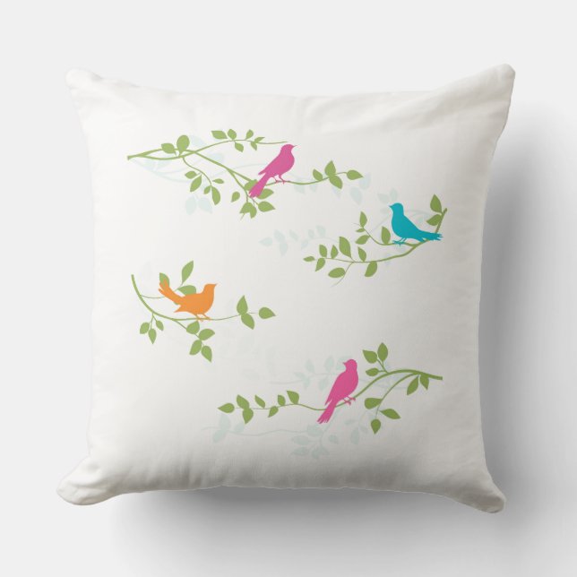 Almofada Travesseiro decorativo de fundo personalizado de a (Frente)