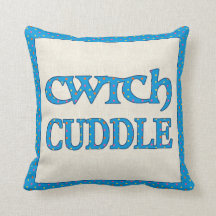 Travesseiro decorativo de Galês Cwtch, coxim,