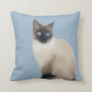 Almofada Travesseiro decorativo de Gato Siamês