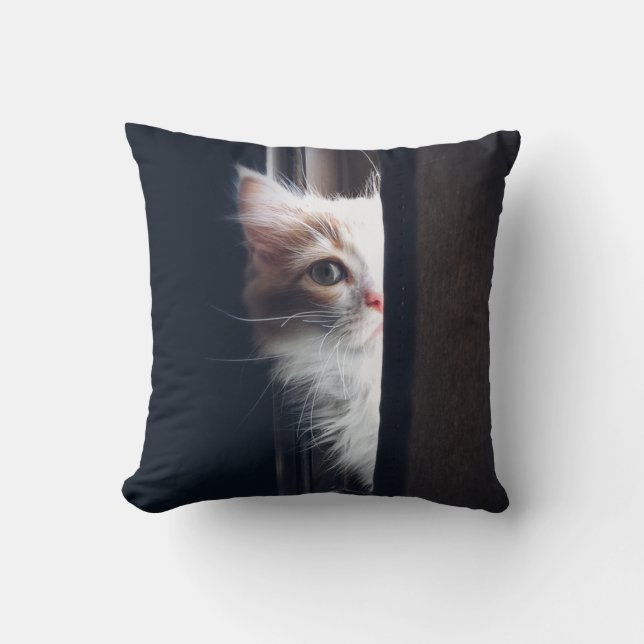 Almofada Travesseiro decorativo de Gato Sneaky (Frente)