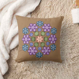 Almofada Travesseiro decorativo de geometria orgânica v2