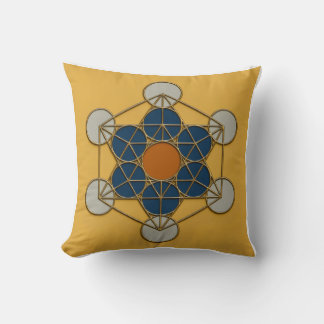 Almofada Travesseiro decorativo de Geometria Sagrada do Cub