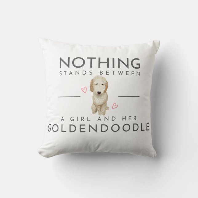 Almofada Travesseiro decorativo de Goldendoodle (Frente)