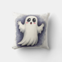 Travesseiro Decorativo de Halloween Fantasma Assus