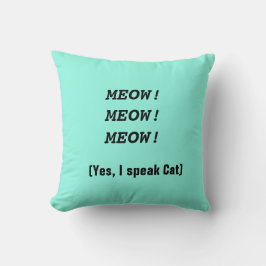 Almofada Travesseiro decorativo de Humor Cat