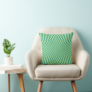 Almofada Travesseiro decorativo de ilusão óptica com verifi