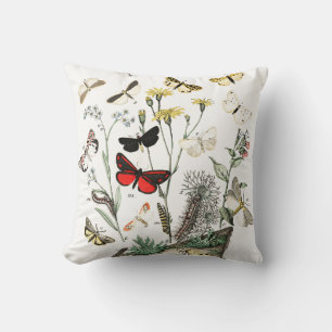 Almofada Travesseiro decorativo de Ilustração de Borboletas