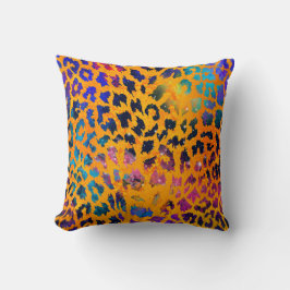 Almofada Travesseiro decorativo de Impressão Colorida Leopa