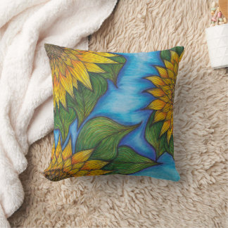 Almofada Travesseiro decorativo De Impressão De Girassol Pa