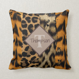 Almofada Travesseiro decorativo de Impressão de Leopard e T