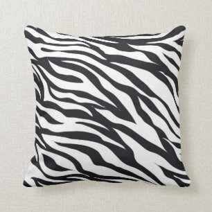 Almofada travesseiro decorativo de Impressão de Zebra Anim