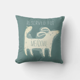 Almofada Travesseiro decorativo de impressão monocromática