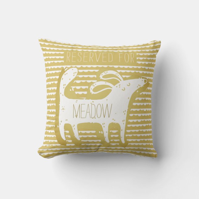 Almofada Travesseiro decorativo de impressão monocromática  (Frente)