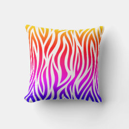 Almofada Travesseiro decorativo de Impressão Zebra Multicol