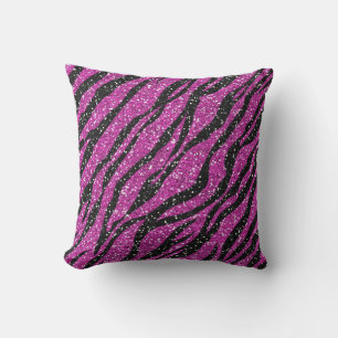 Almofada Travesseiro decorativo de Impressão Zebra Roxo