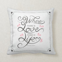 Travesseiro decorativo de inspiração das citações