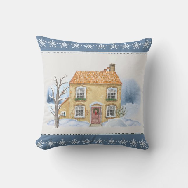 Almofada Travesseiro decorativo de inverno (Frente)