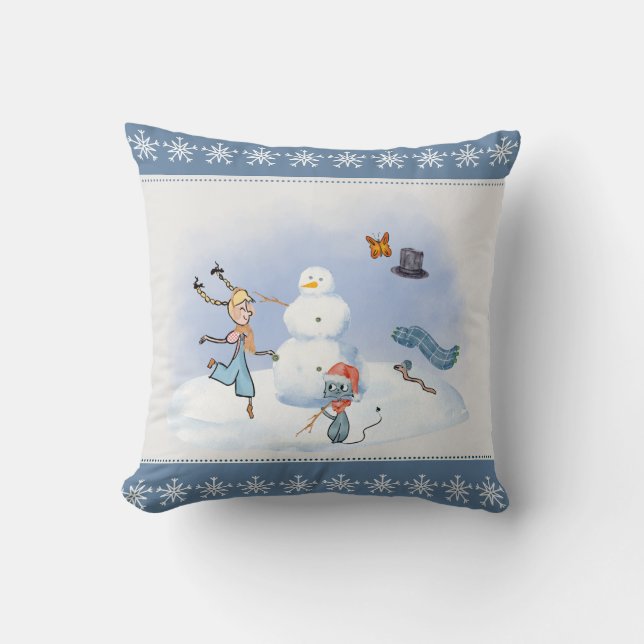 Almofada Travesseiro decorativo de inverno (Frente)