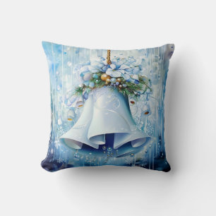 Almofada Travesseiro decorativo de inverno azul
