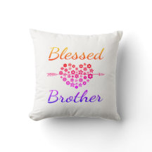 Travesseiro decorativo de Irmão Abençoado com Grad