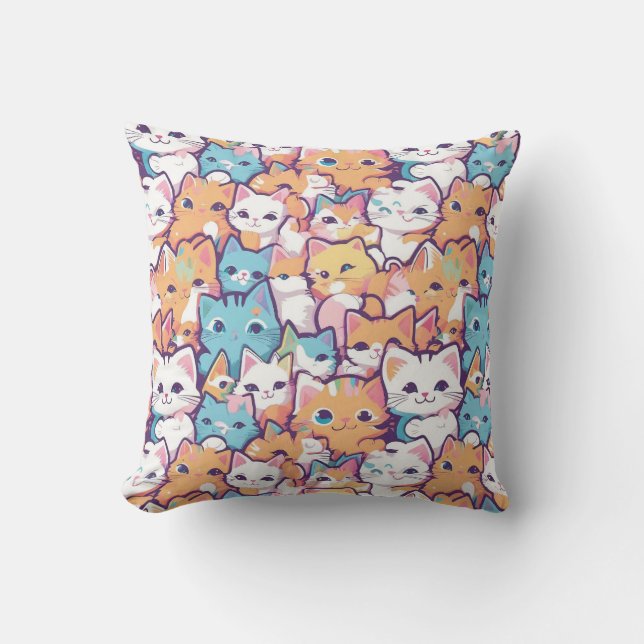 Almofada Travesseiro decorativo de Kittens (Frente)