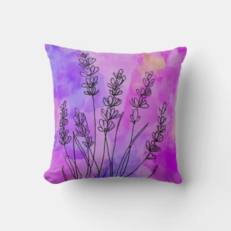 Almofada Travesseiro decorativo de Lavanda de água