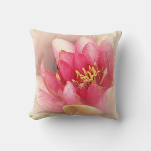 Almofada Travesseiro decorativo de Lily de Água Rosa Suave