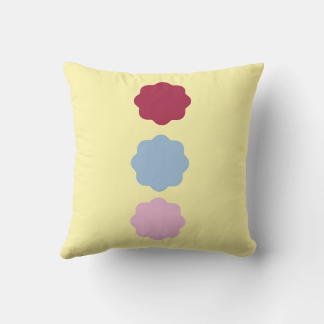 Almofada Travesseiro decorativo de Linha Círculo (Verso)