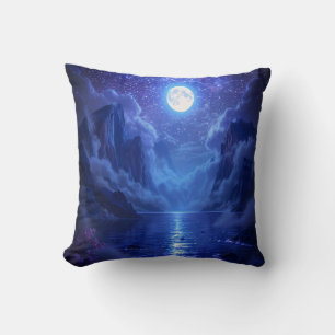 Almofada "Travesseiro decorativo de Lua Cheia - Serene Natu