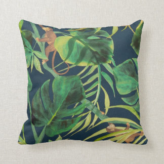 Almofada Travesseiro decorativo de Macaco Tropical da Selva