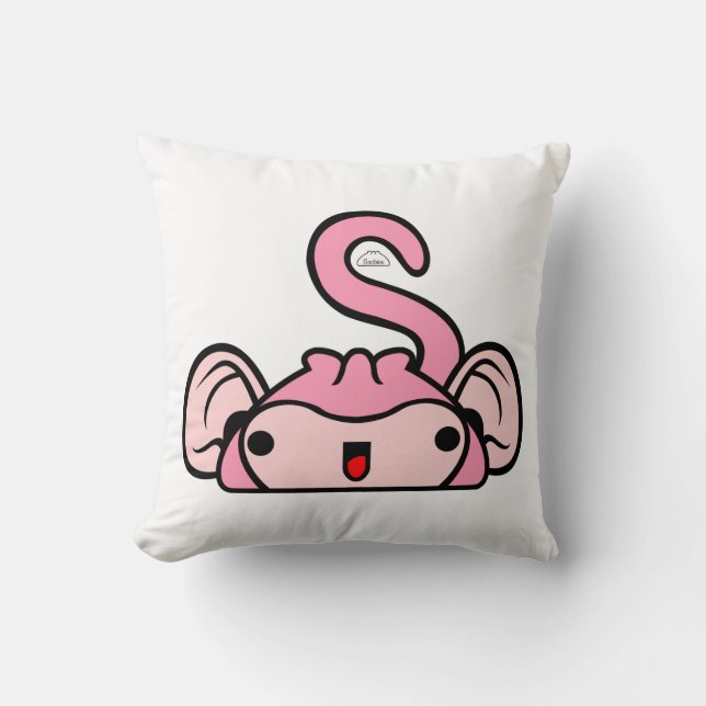 Almofada Travesseiro decorativo de macacos - 16x16 (Frente)