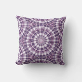 Almofada Travesseiro decorativo de Mandala Geométrico Roxo