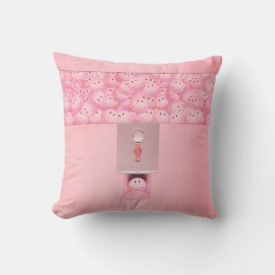 Almofada Travesseiro decorativo de Máquina Gumbal Rosa