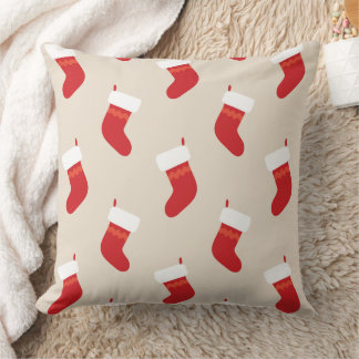 Almofada Travesseiro Decorativo de Meia de Natal Vermelha F