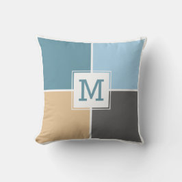 Almofada Travesseiro decorativo de monograma personalizado