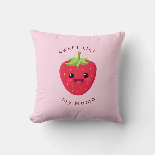 Almofada Travesseiro decorativo de morango (Frente)