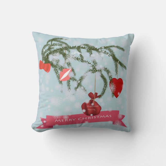Almofada Travesseiro decorativo de Natal (Frente)