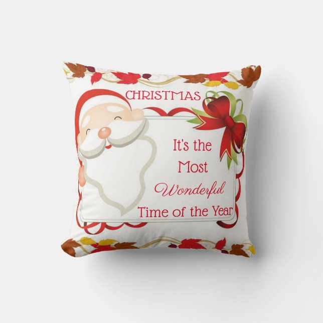 Almofada Travesseiro decorativo de Natal (Frente)