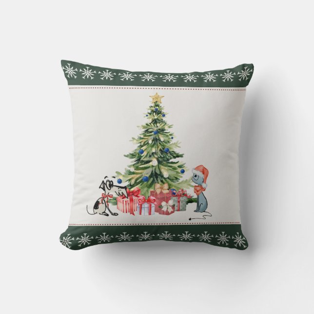 Almofada Travesseiro decorativo de Natal (Frente)