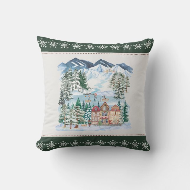 Almofada Travesseiro decorativo de Natal (Frente)