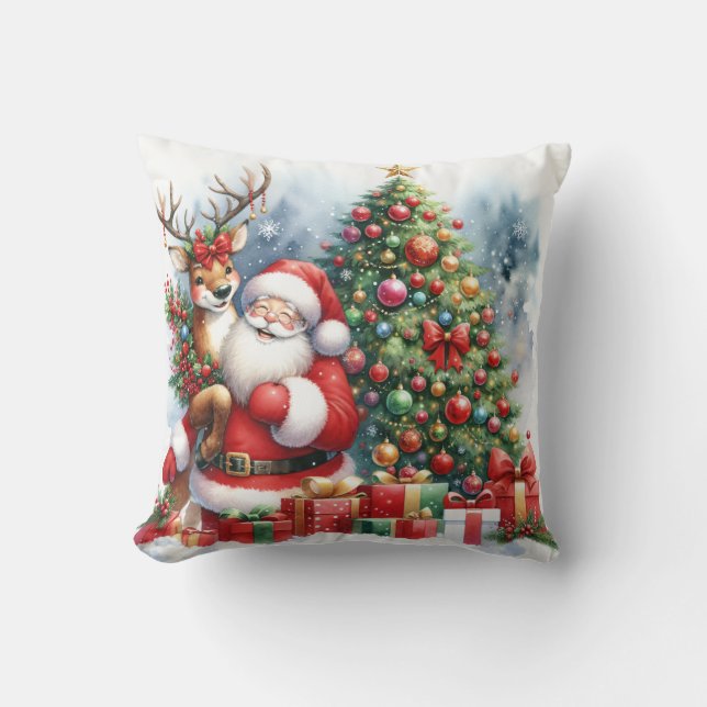Almofada Travesseiro decorativo de Natal (Frente)