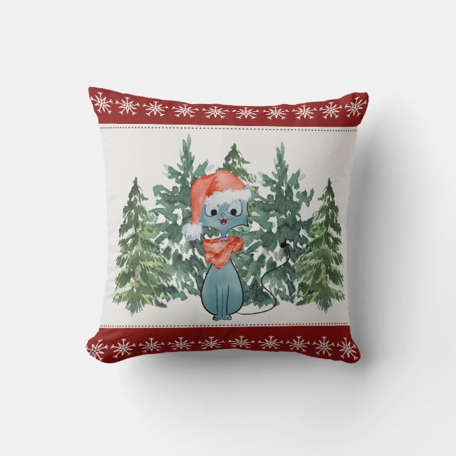 Almofada Travesseiro decorativo de Natal (Frente)