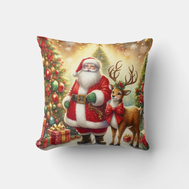 Almofada Travesseiro decorativo de Natal (Frente)